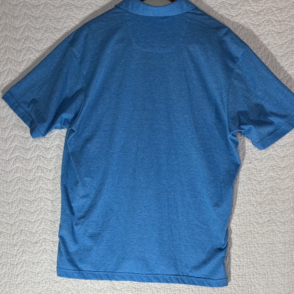 Daniel Cremieux Heathered Blue Short-Sleeve Polo - Picture 9 of 13